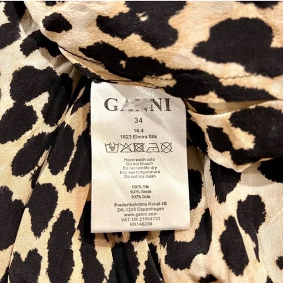 Ganni 100% Silk Wrap Skirt - Picture 4 of 5